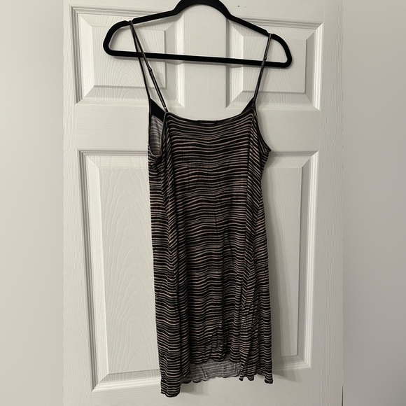 TART Size L Black Tan Jersey Sleep Dress Nightgown Nightie R $38 - Picture 9 of 11